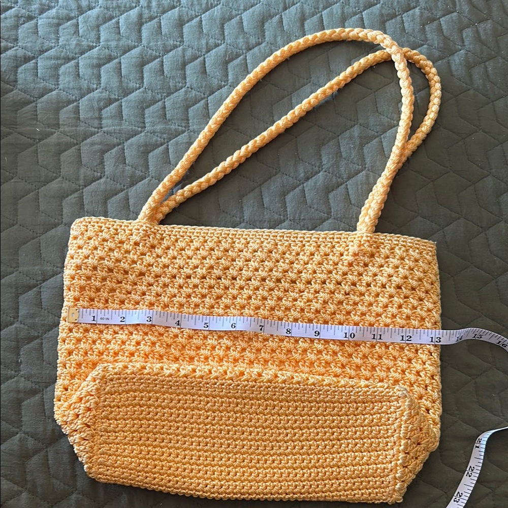 Handcrafted Yellow Crochet Tote Bag